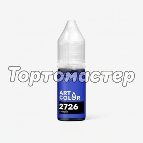 Краситель пищевой гелевый водорастворимый Art Color "Electric 2726 Синий" 10 мл 2726