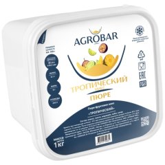 Пюре замороженное AGROBAR Тропический микс 1 кг 