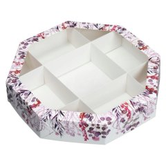 Коробка для сладостей с окошком Фиолетовое цветение 29х29х5 см 9132668