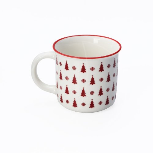 Кружка фарфоровая "Ёлочки" 380 мл 6342525