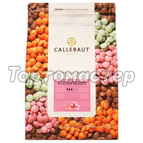 Шоколад CALLEBAUT Розовый клубничный 500 г STRAWBERRY-RT-U70