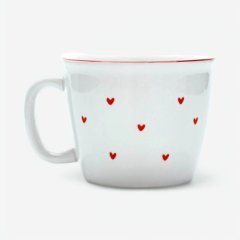 Кружка керамическая "Сердечки" 400 мл 10654697