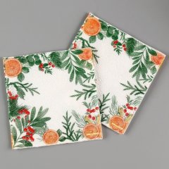 Салфетки бумажные "Новый год" 20 шт 9661478