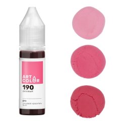 Краситель пищевой гелевый водорастворимый Art Color Pro 190 Розовый 15 мл 190