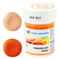 Краситель пищевой гелевый водорастворимый Food Colours Оранжевый 35 г WSG-012