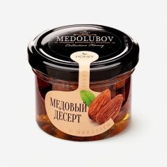 Медовый десерт миндальный Медолюбов 125 мл 