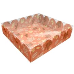 Коробка для сладостей двухсторонняя Оранжевое настроение 12х12х3 см 5 шт 