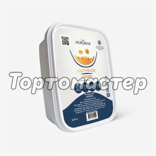 Пюре замороженное AGROBAR Абрикос 250 г 
