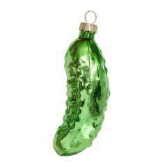 Игрушка ёлочная стеклянная "Огурец" YQL1581