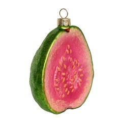 Игрушка ёлочная стеклянная "Гуава" GLT979