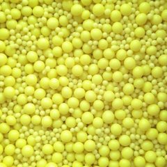 Посыпка из дутого риса Жемчуг неоновый Лимонный микс 50 г