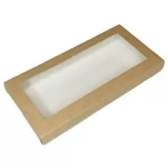 Коробка для шоколадной плитки крафт 16,5х8,5х1,7 см 
