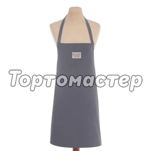 Фартук хлопковый Серо-синий 7865985