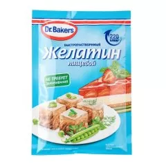 Желатин пищевой гранулированный Dr.Bakers 220 bloom 10 г 