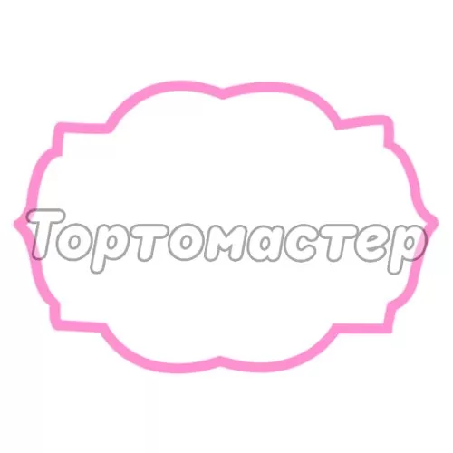 Вырубка пластиковая LUBIMOVA "Табличка №8" LC-00005194