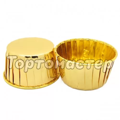 Капсула бумажная с подворотом Золото D50 H40 100 шт Past FB 50*40 (Gold)