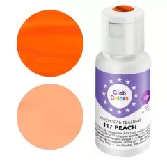 Краситель пищевой гелевый водорастворимый GLEB (CAKE) COLORS 117 Peach 20 г CC117P