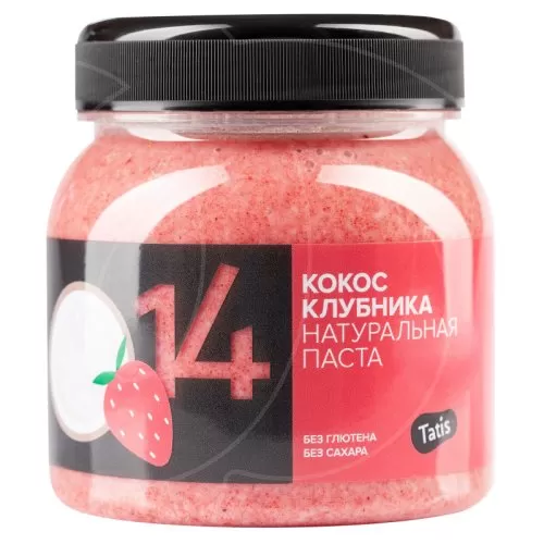 Паста кокосовая Tatis "Клубника" 250 г 26359