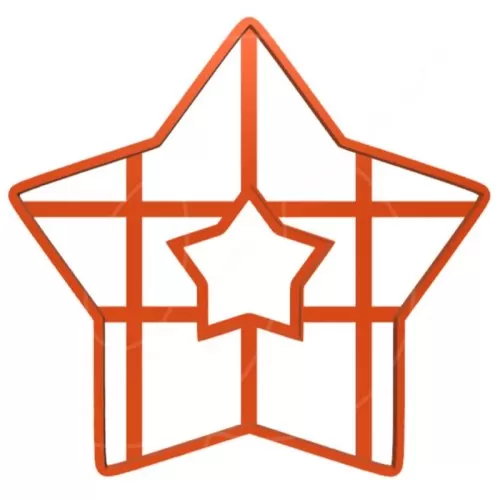 Вырубка пластиковая для торта "Звезда" 24 см LC-00010470, 71567