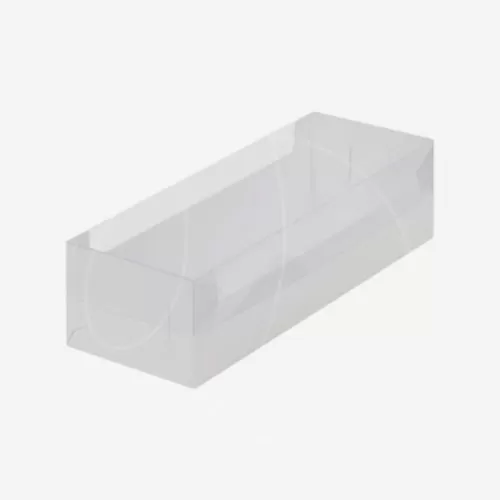 Коробка для рулета с прозрачной крышкой белая 30х11х8 см 060101 ф; 9841254