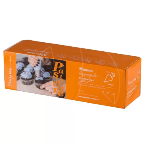 Мешок кондитерский одноразовый плотный 55 см 4 шт Pastry Clear 55, Pastry Blue 55, Pastry Green 55   	