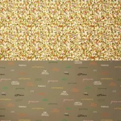 Бумага упаковочная двухсторонняя "Оливье" 100х70 см 