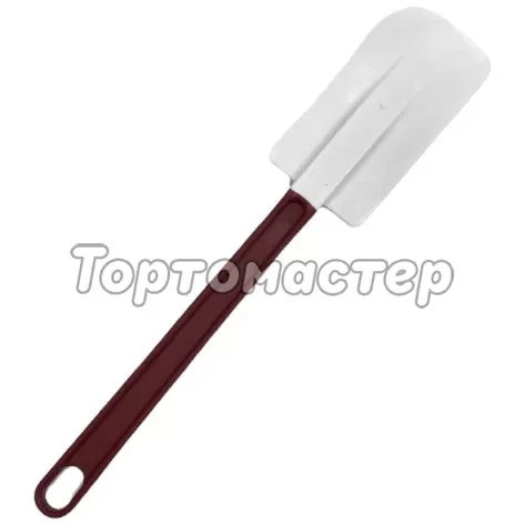 Лопатка силиконовая с пластиковой ручкой 40 см 