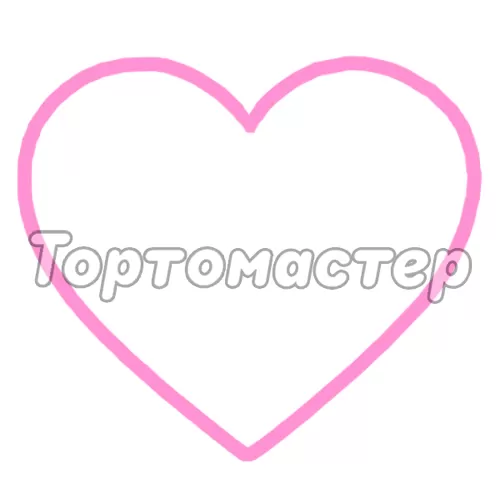 Вырубка пластиковая LUBIMOVA "Сердце 5 см" LC-00005119, 683