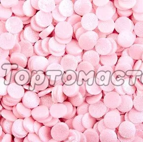 Посыпка кондитерская конфетти "Перламутровый розовый" 50 г tp62943
