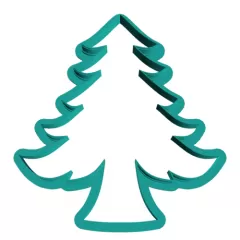 Вырубка пластиковая LUBIMOVA "Рождественская ёлочка №3" 11 см LC-00007389