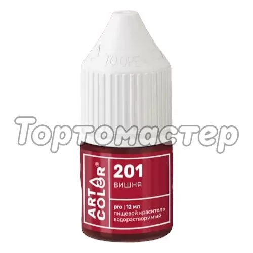 Краситель пищевой гелевый водорастворимый Art Color "Pro 201 Вишня" 12 мл 
