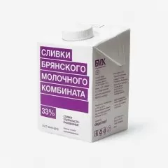 Сливки БМК 33% 500 мл 